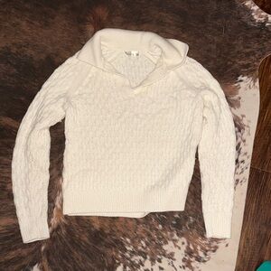 89th & Madison Cream Cowl Neck Sweater